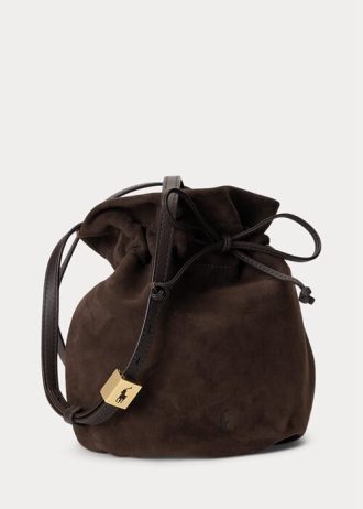 Tobacco Women’s Ralph Lauren The Suede Pony Handbag