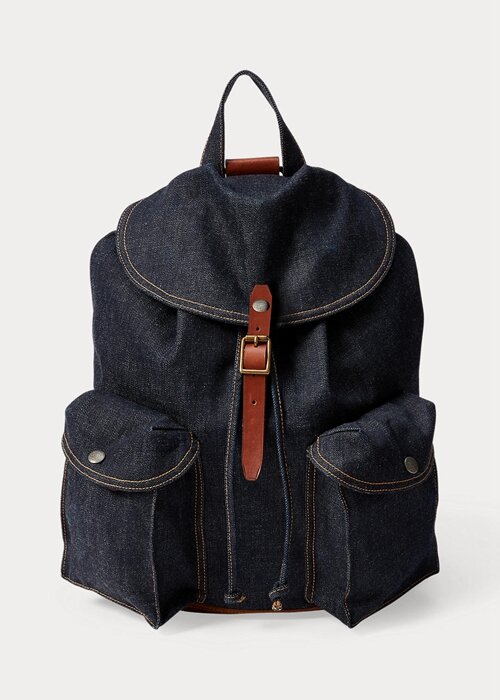 True Indigo Women’s Ralph Lauren Denim Rucksack Handbag True Indigo Women’s Ralph Lauren Denim Rucksack Handbag