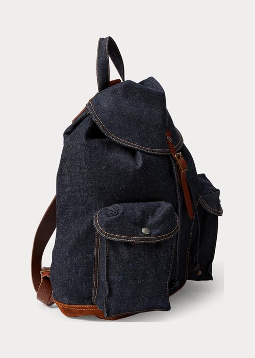 True Indigo Women’s Ralph Lauren Denim Rucksack Handbag True Indigo Women’s Ralph Lauren Denim Rucksack Handbag