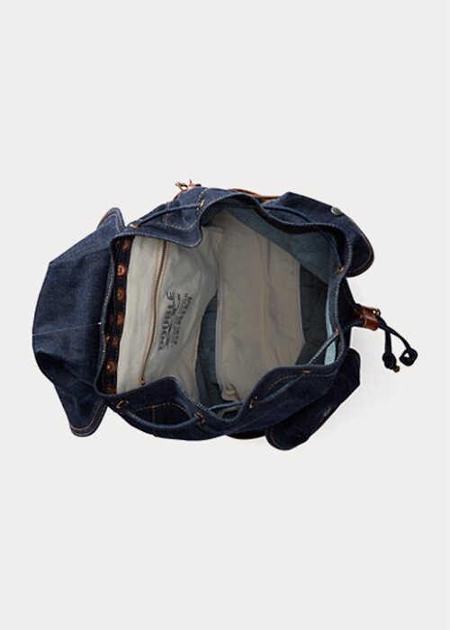 True Indigo Women’s Ralph Lauren Denim Rucksack Handbag True Indigo Women’s Ralph Lauren Denim Rucksack Handbag