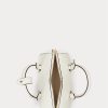 Vanilla/Buff Women’s Ralph Lauren Debossed Leather Small Kaden Satchel Bags