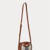 Vnl_lrn Tn/Lrn Tn/Vnl-frn Women’s Ralph Lauren Striped Medium Jordynn Crossbody Bags