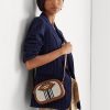 Vnl_lrn Tn/Lrn Tn/Vnl-frn Women’s Ralph Lauren Striped Medium Jordynn Crossbody Bags