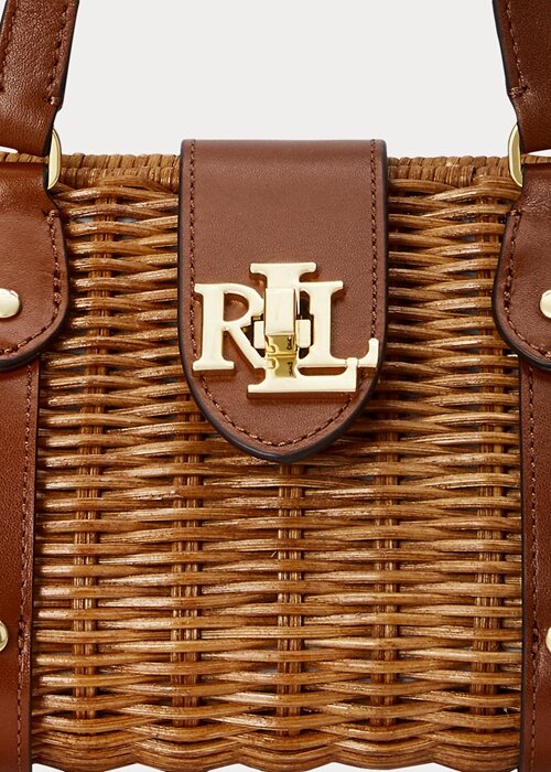 Walnut/Lauren Tan Women’s Ralph Lauren Rattan Medium Lilly Satchel Bags Walnut/Lauren Tan Women’s Ralph Lauren Rattan Medium Lilly Satchel Bags