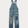 Wash Women’s Ralph Lauren Repaired Denim Overall Dress