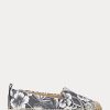 White / Black Women’s Ralph Lauren Cameryn III Floral Leather Espadrille White / Black Women’s Ralph Lauren Cameryn III Floral Leather Espadrille