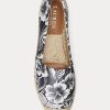 White / Black Women’s Ralph Lauren Cameryn III Floral Leather Espadrille White / Black Women’s Ralph Lauren Cameryn III Floral Leather Espadrille