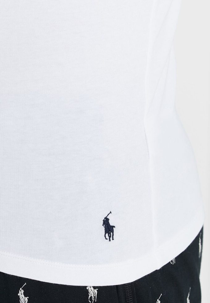 White Men’s Ralph Lauren 2 Pack Essential Crew Neck T Shirts