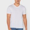 White Men’s Ralph Lauren 2 Pack Essential V- Neck T Shirts