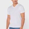 White Men’s Ralph Lauren 2 Pack Essential V- Neck T Shirts