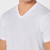 White Men’s Ralph Lauren 2 Pack Essential V- Neck T Shirts