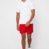 White Men’s Ralph Lauren Basic Mesh Polo Shirts