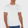 White Men’s Ralph Lauren Chest Logo Crew Neck T Shirts