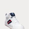 White Men’s Ralph Lauren Court Mid Pro Sneakers White Men’s Ralph Lauren Court Mid Pro Sneakers