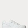 White Men’s Ralph Lauren Court Sneakers
