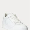 White Men’s Ralph Lauren Court Sneakers