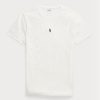 White Men’s Ralph Lauren Custom Slim Fit Crewneck  T Shirts