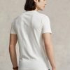 White Men’s Ralph Lauren Custom Slim Fit Crewneck  T Shirts