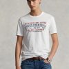 White Men’s Ralph Lauren Custom Slim Fit Polo Country T Shirts