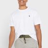 White Men’s Ralph Lauren Essential Crew Neck T Shirts