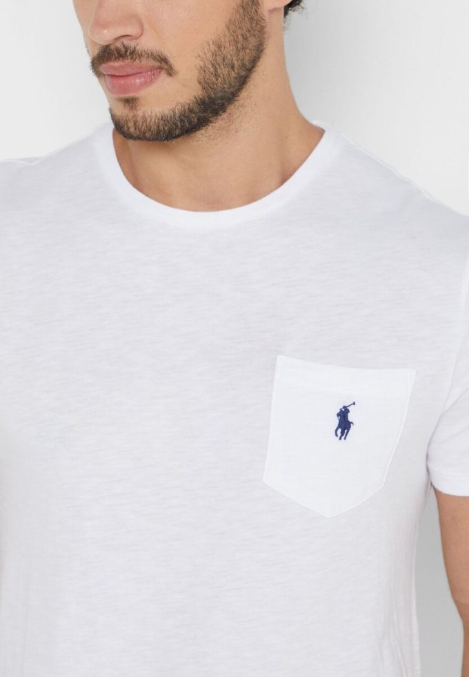 White Men’s Ralph Lauren Essential Crew Neck T Shirts