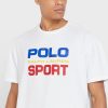 White Men’s Ralph Lauren Logo Crew Neck T Shirts