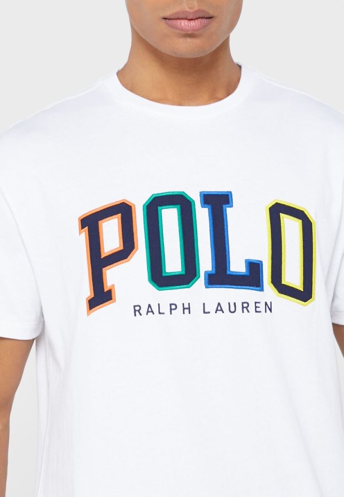 White Men’s Ralph Lauren Logo Crew Neck T Shirts White Men’s Ralph Lauren Logo Crew Neck T Shirts