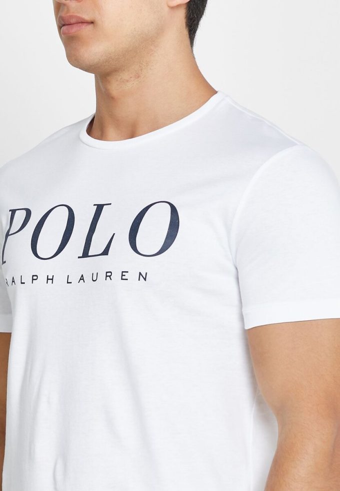 White Men’s Ralph Lauren Logo Crew Neck T Shirts White Men’s Ralph Lauren Logo Crew Neck T Shirts