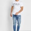 White Men’s Ralph Lauren Logo Crew Neck T Shirts White Men’s Ralph Lauren Logo Crew Neck T Shirts