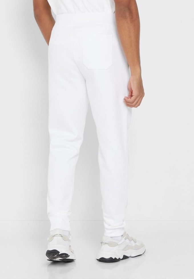 White Men’s Ralph Lauren Logo Sweatpants