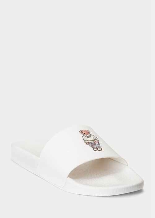White Men’s Ralph Lauren Polo Bear Slippers White Men’s Ralph Lauren Polo Bear Slippers