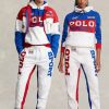 White Men’s Ralph Lauren Polo Sport Colour-blocked Fleece  Pants