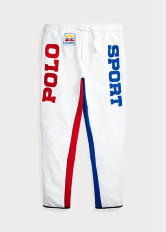 White Men’s Ralph Lauren Polo Sport Colour-blocked Fleece  Pants