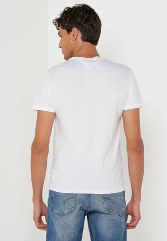 White Men’s Ralph Lauren Printed Crew Neck T Shirts