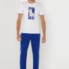 White Men’s Ralph Lauren Printed Crew Neck T Shirts