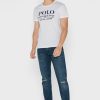 White Men’s Ralph Lauren Slogan Crew Neck T Shirts White Men’s Ralph Lauren Slogan Crew Neck T Shirts