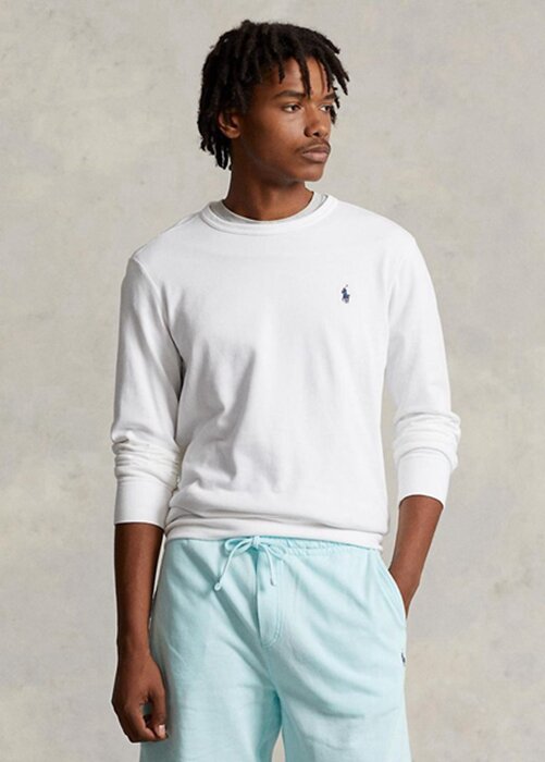 White Men’s Ralph Lauren Spa Terry Sweatshirt White Men’s Ralph Lauren Spa Terry Sweatshirt