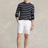 White Men’s Ralph Lauren Tailored Fit Stretch Twill  Shorts