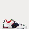 White / Navy Men’s Ralph Lauren Trackster 200 Sneakers