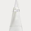 White/White Women’s Ralph Lauren Eyelet Canvas Large Devyn Tote Bags