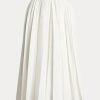 White Women’s Ralph Lauren Arnav Pleated Linen-Blend Skirts White Women’s Ralph Lauren Arnav Pleated Linen-Blend Skirts