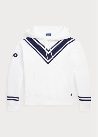White Women’s Ralph Lauren Australian Open Cricket Fleece  Hoodie