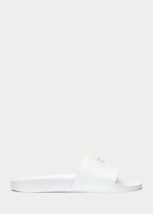 White Women’s Ralph Lauren Big Pony Sandals White Women’s Ralph Lauren Big Pony Sandals