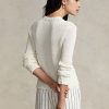 White Women’s Ralph Lauren Cotton Crewneck Sweaters
