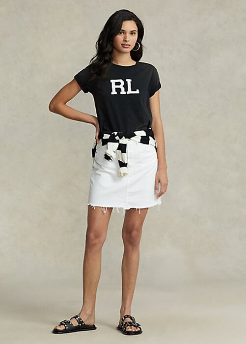 White Women’s Ralph Lauren Denim Pencil Skirts White Women’s Ralph Lauren Denim Pencil Skirts