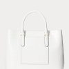 White Women’s Ralph Lauren Embossed Leather Large Marcy Satchel Bags White Women’s Ralph Lauren Embossed Leather Large Marcy Satchel Bags