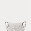 White Women’s Ralph Lauren Eyelet Leather Small Maddy Shoulder Bags White Women’s Ralph Lauren Eyelet Leather Small Maddy Shoulder Bags