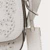 White Women’s Ralph Lauren Eyelet Leather Small Maddy Shoulder Bags White Women’s Ralph Lauren Eyelet Leather Small Maddy Shoulder Bags