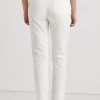 White Women’s Ralph Lauren Eyelet-Patchwork Relaxed Tapered Jeans