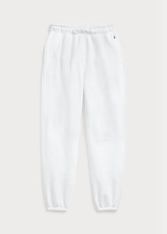 White Women’s Ralph Lauren Fleece Athletics   Pants